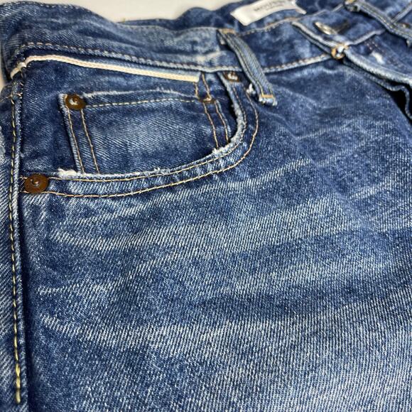 Moussy Vintage Womens Guilford Straight Leg Distressed Jeans size 28 Medium Blue - Picture 11 of 14